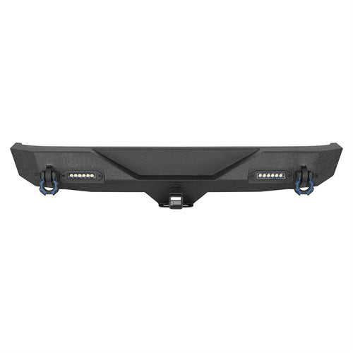 HookeRoad Different Trail Rear Bumper w/Hitch Receiver & LED Lights for 2007-2018 Jeep JK b2030s 6