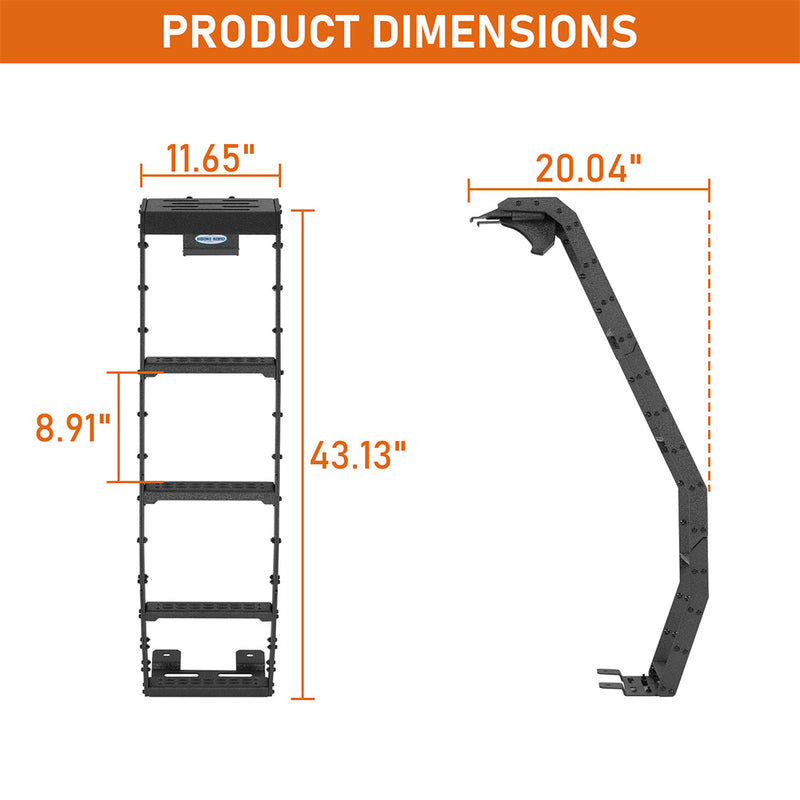 Load image into Gallery viewer, Rear Hatch Ladder for 1996-2002 Toyota 4Runner w/o Rear Spoiler b9754s 5

