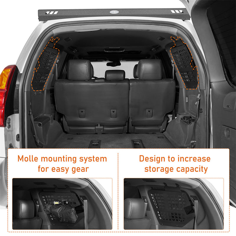 Load image into Gallery viewer, Rear Window Interior Storage Molle Panel Kit (03-09 Lexus GX470) - Hooke Road
