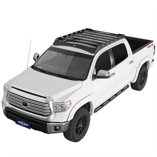 2014-2021 Toyota Tundra CrewMax Roof Rack w/ 6 Cross Bars Hooke Road b5011s 2