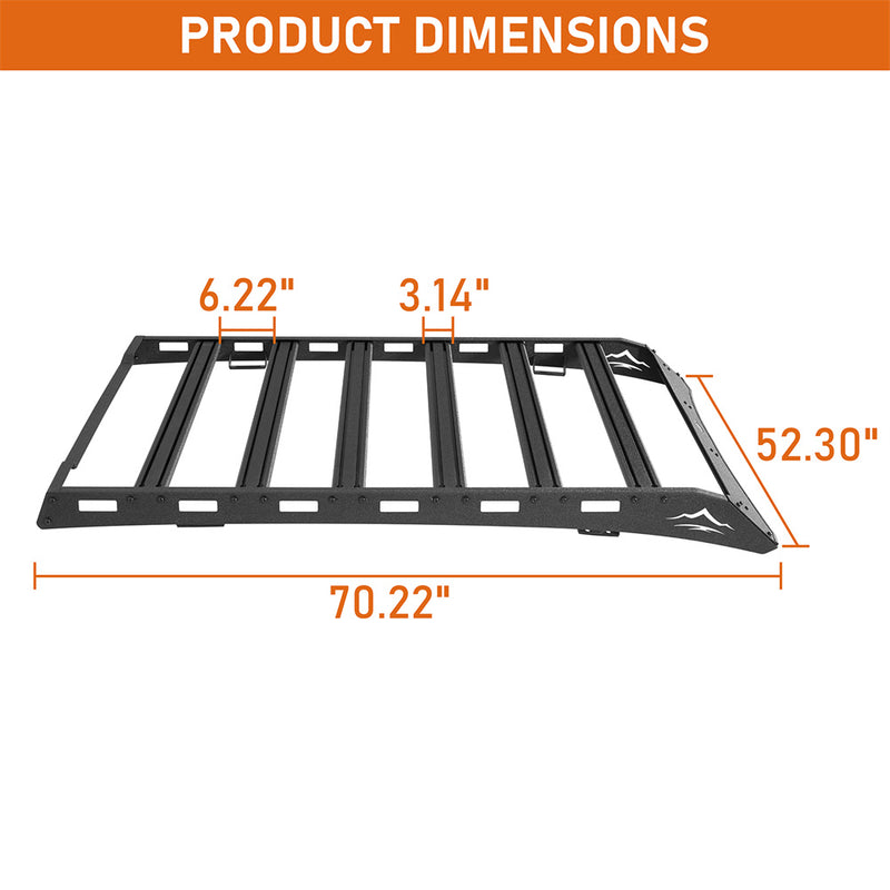 Load image into Gallery viewer, 2014-2021 Toyota Tundra CrewMax Roof Rack w/ 6 Cross Bars Hooke Road b5011s 5
