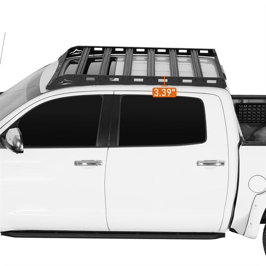 2014-2021 Toyota Tundra CrewMax Roof Rack w/ 6 Cross Bars Hooke Road b5011s 7