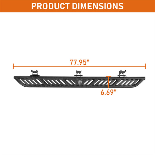 Running Boards for 2004-2009 Dodge Durango Chrysler Aspen  Hooke Road b6852s 5