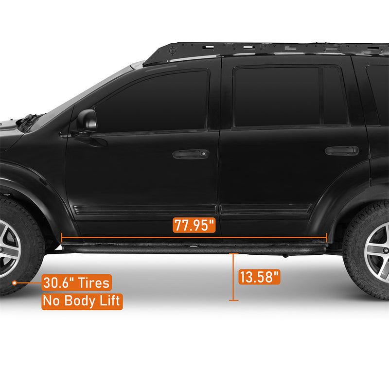 Load image into Gallery viewer, Running Boards for 2004-2009 Dodge Durango Chrysler Aspen  Hooke Road b6852s 6
