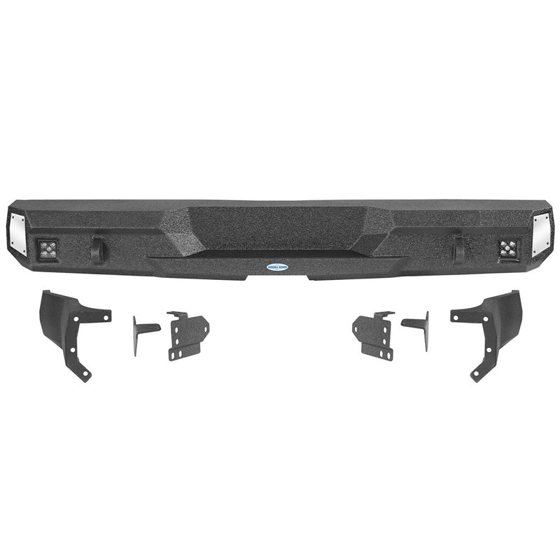 Load image into Gallery viewer, Steel Rear Bumper w/ Spotlights for 2004-2006 Dodge Durango Hooke Road b6856s 4
