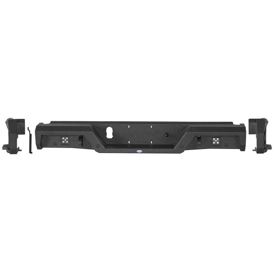 Rear Bumper w/ Bedside Slider Steps for 2016-2023 Toyota Tacoma Hooke Road b4234s 3