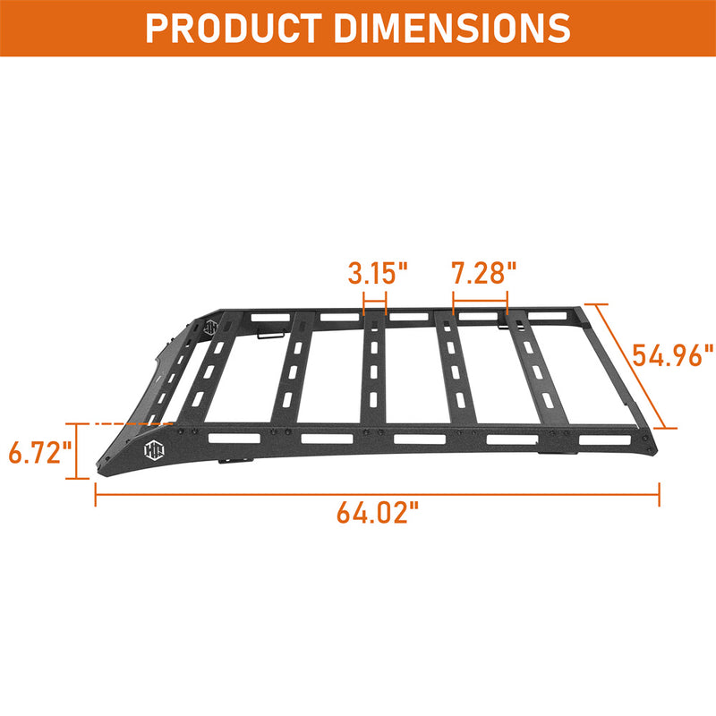 Load image into Gallery viewer, Steel Roof Rack for 2009-2018 Ram 1500  Crew Cab &amp; Quad Cab Hooke Road b6029 5
