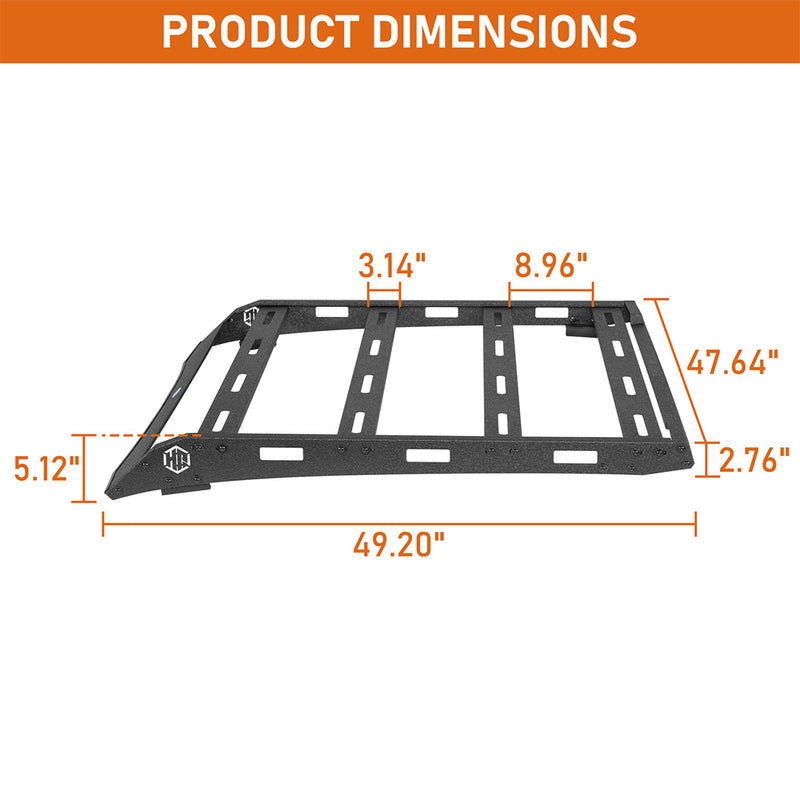 Load image into Gallery viewer, Steel Roof Rack for 2005-2023 Toyota Tacoma 2nd 3rd Gen Access Cab Hooke Road b4037s 5
