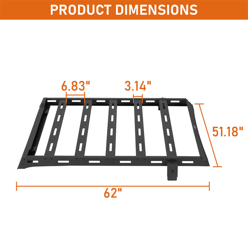 Load image into Gallery viewer, Hooke Road Steel Roof Rack w/5 Cross Bars for 1997-2006 Jeep Wrangler TJ Hardtop b1087s 5

