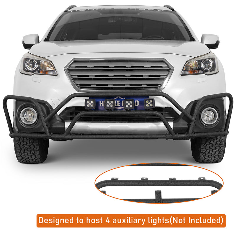 Load image into Gallery viewer, Hooke Road Steel Tube Front Bumper Guard for 2015-2019 Subaru Outback b4769 6
