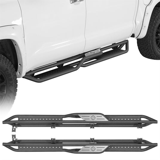 Hooke Road Two-Stair Nerf Side Step for Tundra 2007-2021 Toyota Tundra CrewMax b5025 1