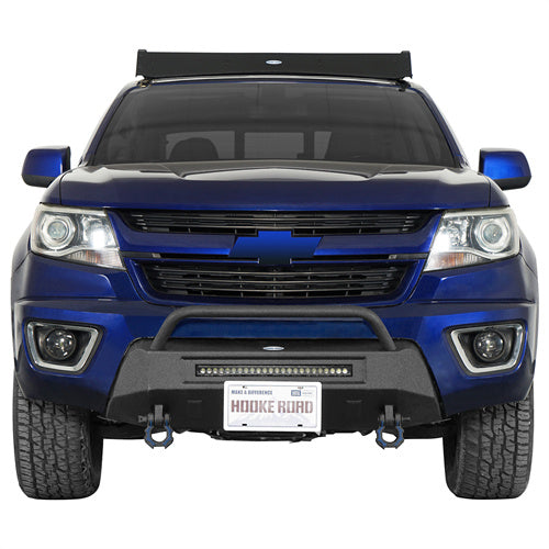 Load image into Gallery viewer, Hooke Road Stubby Front Bumper for 2015-2020 Chevy Colorado b9119s 3

