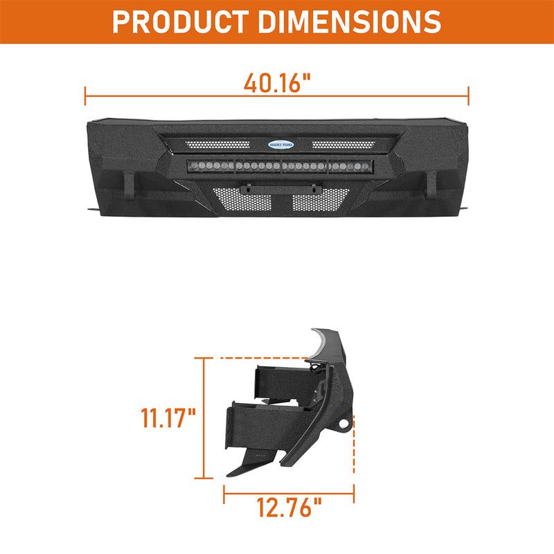 Load image into Gallery viewer, Hooke Road Stubby Front Bumper for 2014-2024 Toyota 4Runner b9828 5
