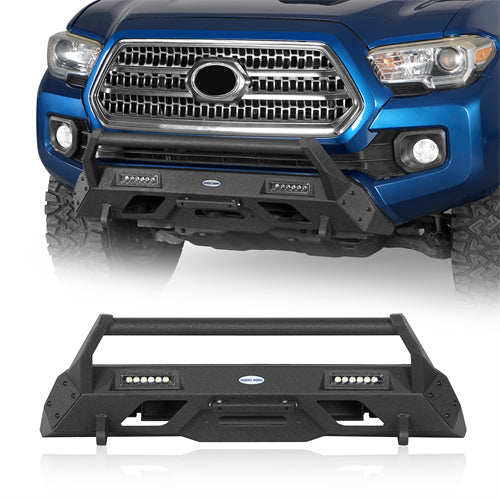 Hooke Road Toyota Tacoma 2016-2023 Winch Bumper w/ low-profile Grille Guard b4228s 1