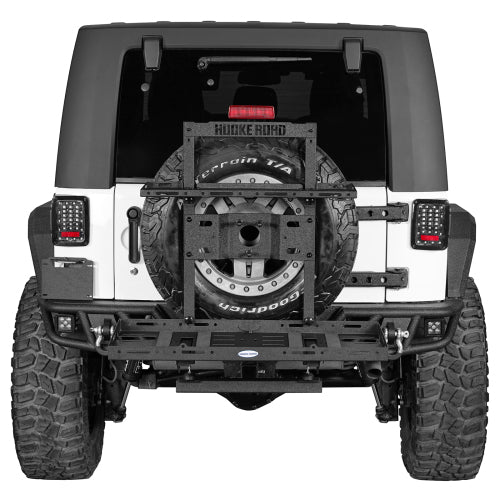 Load image into Gallery viewer, Hooke Road  Jeep Wrangler Tailgate Cargo Carrier w/ Foldable Table for 2007-2018 Jeep Wrangler JK b2100s 5
