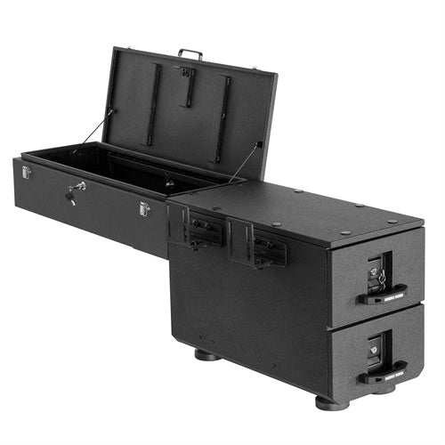 Load image into Gallery viewer, Hooke Road Truck Bed Drawer Storage​ &amp; Side Box Set for Gladiator/ Tacoma/Colorado/Canyon b9918s 9
