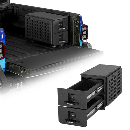 Load image into Gallery viewer, Hooke Road Truck Bed Drawer System for Jeep JT/Toyota Tacoma/Chevy Colorado/GMC Canyon b9917s 1
