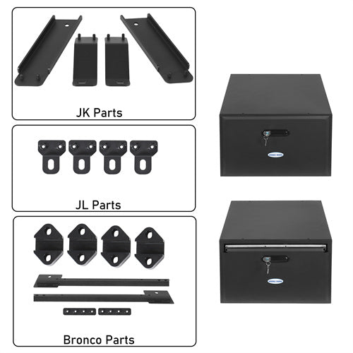 Load image into Gallery viewer, Trunk Storage Drawer for Jeep Wrangler JK JL &amp; Ford Bronco Hooke Road b2123s 6
