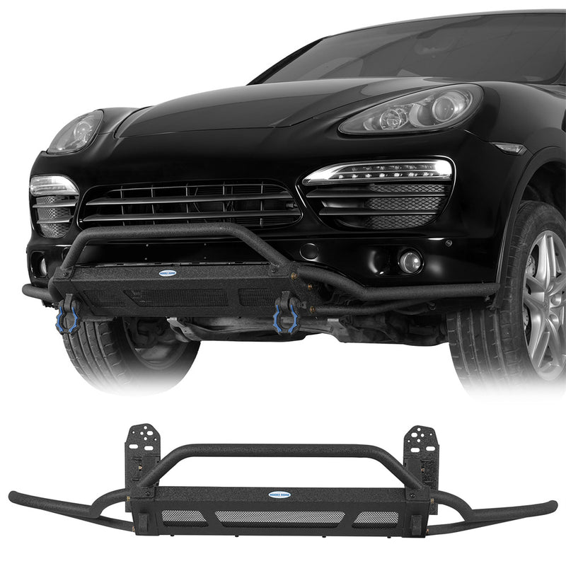 Load image into Gallery viewer, Tube Front Bumper with Skid Plate for 2011-2014  Porsche Cayenne 958.1 b7212s 1

