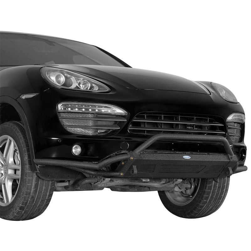 Load image into Gallery viewer, Tube Front Bumper with Skid Plate for 2011-2014  Porsche Cayenne 958.1 b7212s 2

