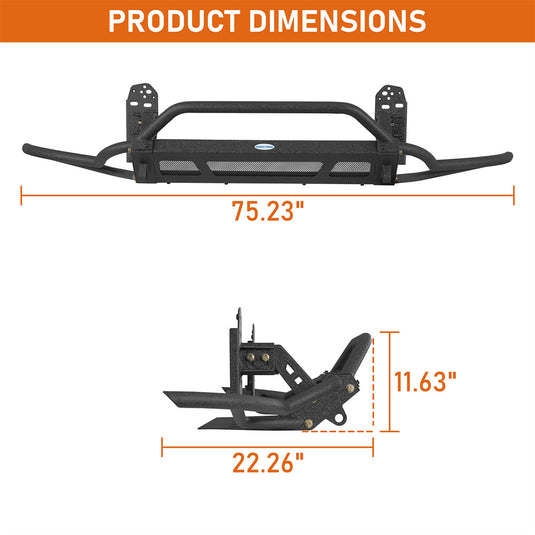 Tube Front Bumper with Skid Plate for 2011-2014  Porsche Cayenne 958.1 b7212s 6