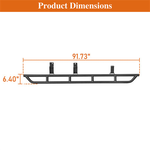 Load image into Gallery viewer, Hooke Road Tube Slider Rocker Sliders for 1992-1999 Chevy Suburban b7233s 7
