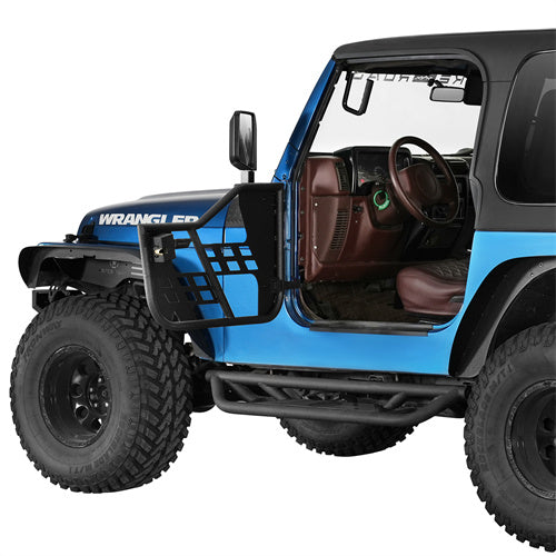 Hooke Road Tubular Door Guards for 1997-2006 Jeep Wrangler TJ b1005s 3