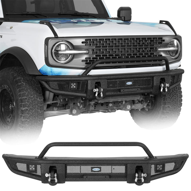 Load image into Gallery viewer, Tubular Front Bumper for 2021-2026 Ford Bronco Hooke Road b8953s 1
