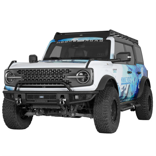 Tubular Front Bumper for 2021-2026 Ford Bronco Hooke Road b8953s 3