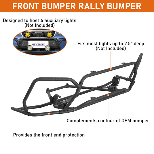  Hooke Road Tubular Front Bumper Guard for 2014-2018 Subaru Forester b4734s 7
