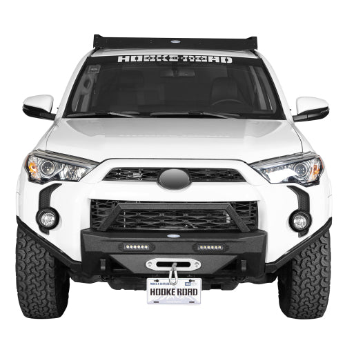Hooke Road 2014-2024 Toyota 4Runner Front Bumper w/LED Spotlight b9809s 6