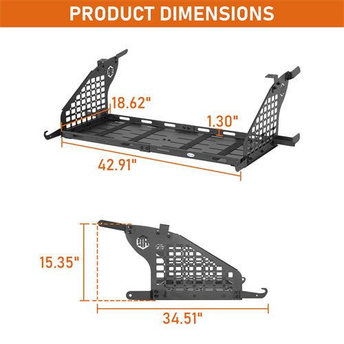 Hooke Road 2003-2010 Porsche Cayenne 955/957 Cargo Rack with Molle Panel b7206s 5