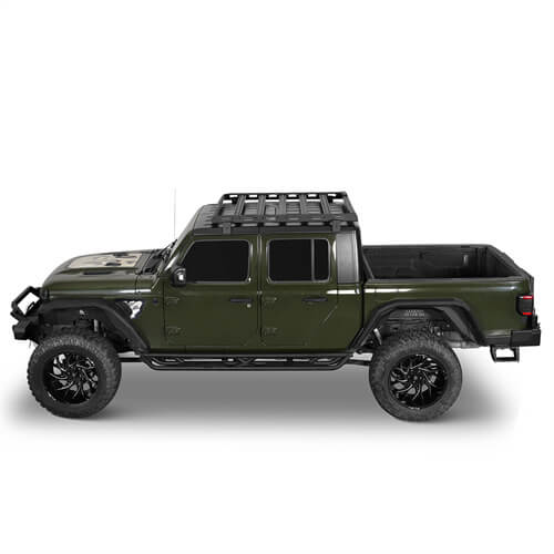 Jeep Wrangler JL & Gladiator JT Aluminum Luggage Rack Roof Rack 4x4 Jeep Parts - Hooke Road b3047s 23