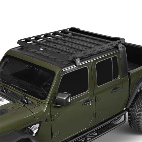 Jeep Wrangler JL & Gladiator JT Aluminum Luggage Rack Roof Rack 4x4 Jeep Parts - Hooke Road b3047s 25
