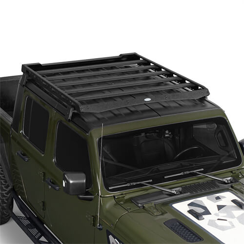 Jeep Wrangler JL & Gladiator JT Aluminum Luggage Rack Roof Rack 4x4 Jeep Parts - Hooke Road b3047s 26