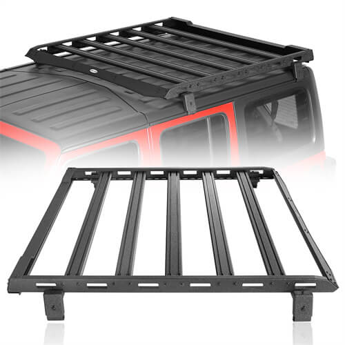 Jeep Wrangler JL & Gladiator JT Aluminum Luggage Rack Roof Rack 4x4 Jeep Parts - Hooke Road b3047 2