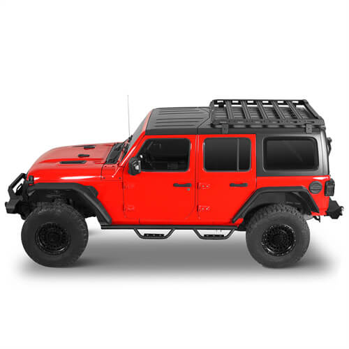 Jeep Wrangler JL & Gladiator JT Aluminum Luggage Rack Roof Rack 4x4 Jeep Parts - Hooke Road b3047 3
