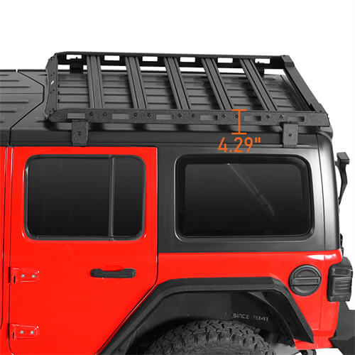 Jeep Wrangler JL & Gladiator JT Aluminum Luggage Rack Roof Rack 4x4 Jeep Parts - Hooke Road b3047 6