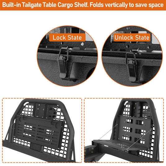 Jeep Cherokee XJ Rear Bumper w/ Swing Out Tire Carrier & Foldable Table b9030 9