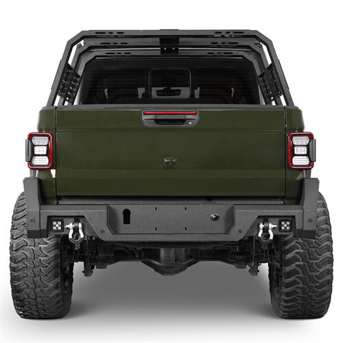 Load image into Gallery viewer, 2020-2024 Jeep Gladiator JT Rear Bumper Offroad Bumper 4x4 Truck Parts - Hooke Road b7019s 3
