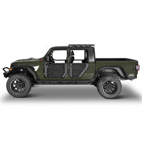 Load image into Gallery viewer, 2020-2023 Jeep Gladiator JT Steel Flat Rear Fender Flares - Hooke Road b7016s 8
