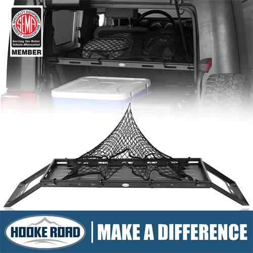 Jeep JK Interior Cargo Basket Storage For 2-Door Jeep Wrangler Parts - Hooke Road b20996s 1