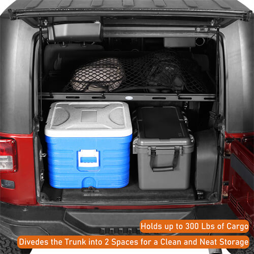 Jeep JK Interior Cargo Basket Storage For 2-Door Jeep Wrangler Parts - Hooke Road b20996s 7