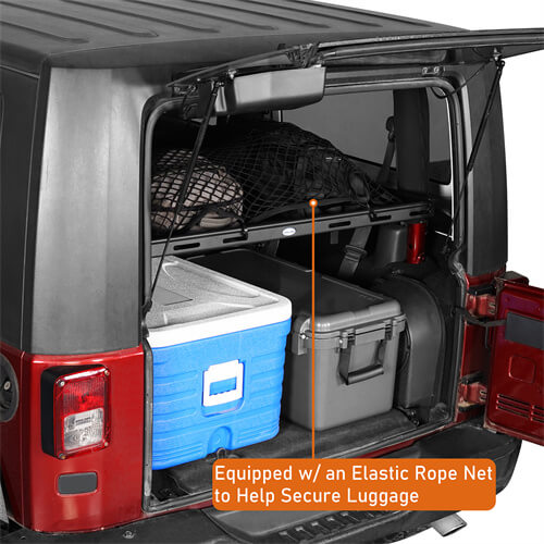 Jeep JK Interior Cargo Basket Storage For 2-Door Jeep Wrangler Parts - Hooke Road b20996s 8