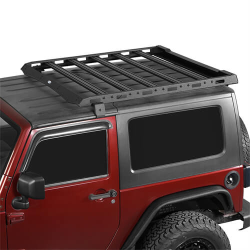 Jeep Wrangler JK Aluminum Luggage Rack Roof Rack 4x4 Jeep Parts - Hooke Road b2078 10