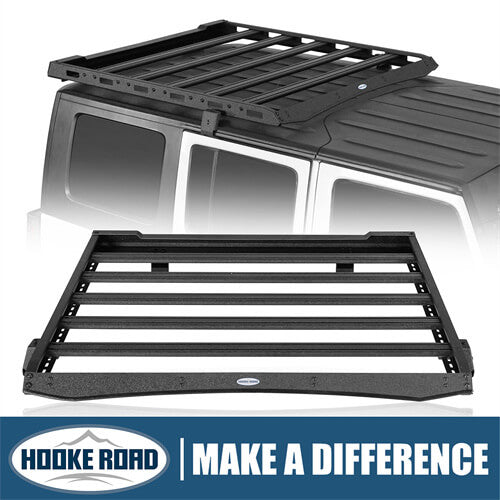 Jeep Wrangler JK Aluminum Luggage Rack Roof Rack 4x4 Jeep Parts - Hooke Road b2078 1