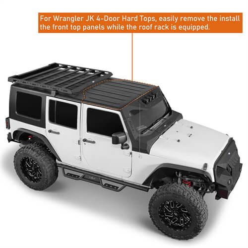 Load image into Gallery viewer, Jeep Wrangler JK Aluminum Luggage Rack Roof Rack 4x4 Jeep Parts - Hooke Road b2078 20
