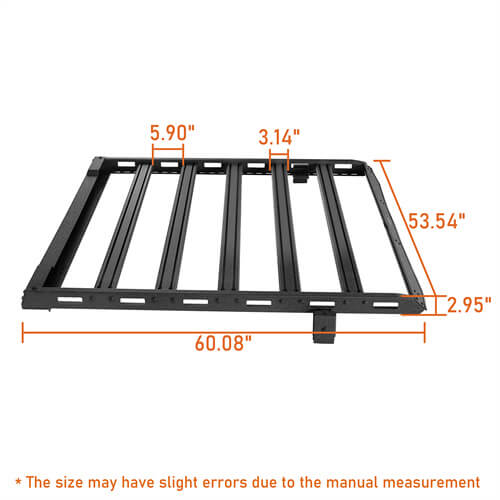 Load image into Gallery viewer, Jeep Wrangler JK Aluminum Luggage Rack Roof Rack 4x4 Jeep Parts - Hooke Road b2078 26
