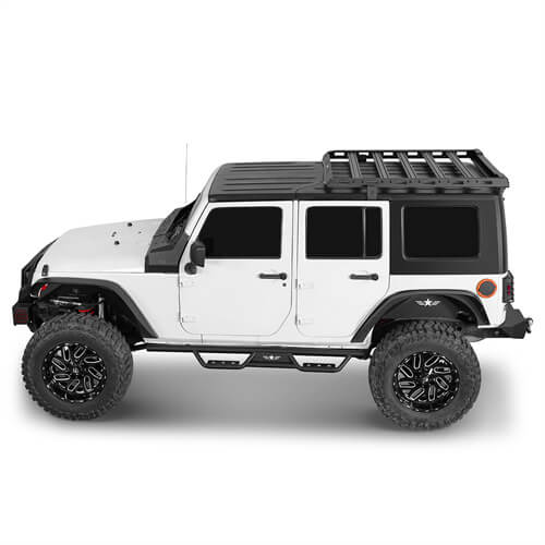 Load image into Gallery viewer, Jeep Wrangler JK Aluminum Luggage Rack Roof Rack 4x4 Jeep Parts - Hooke Road b2078 3
