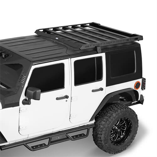 Jeep Wrangler JK Aluminum Luggage Rack Roof Rack 4x4 Jeep Parts - Hooke Road b2078 6